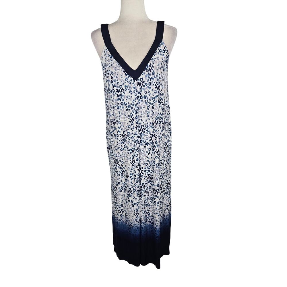 Simply Vera Wang Paradise NWT sleepwear nightgown leopard cheetah Medium blue